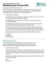 Modèles pour les courriels (PDF à remplir)