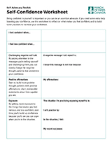 Self-Confidence Worksheet