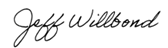 Jeffrey Willbond signature