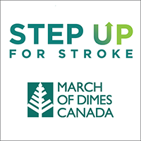 March of Dimes Canada - Step Up for Stroke logo
