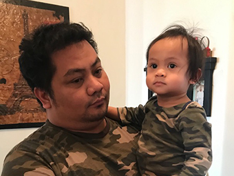Herald and child