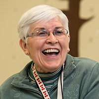 laughing older woman