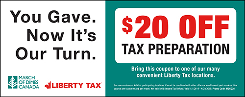 Liberty Tax Service MODC Coupon 2019