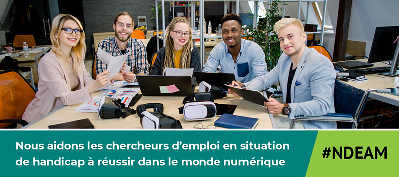 #NDEAM - des employés autour d'une table dans un bureau inclusif