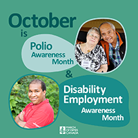 It’s Polio Awareness Month and Disability Employment Awareness Month
