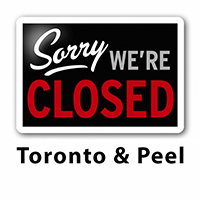 Offices closed in Toronto and Peel