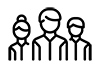 icon group of 3 people
