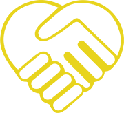 icon of hands shaking in a shape of a heart