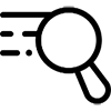 icon of moving magnifying glass