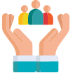 icon of hands supporting people