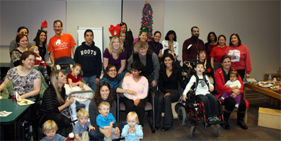 Sheila Shah with Conductive Education class
