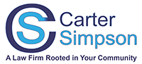 Carter Simpson logo "A Law Firm Rooted in Your Community"