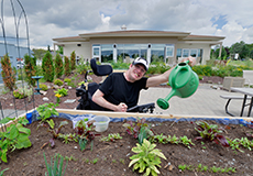 Non-Profit Housing Corporation resident gardening