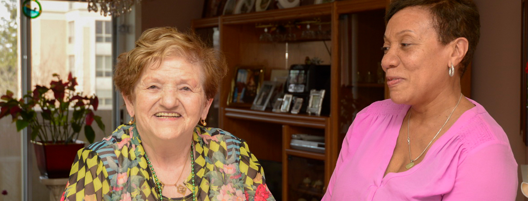 Two women in a residential home
