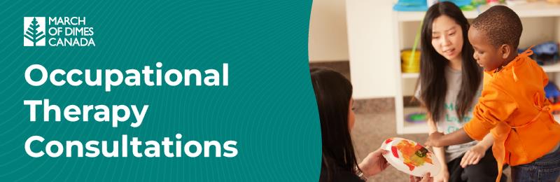 Occupational Therapist consulting with a family