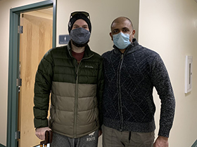 Dr. Ravi and patient at Cochrane medical clinic