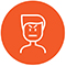 Aggressive icon - angry face