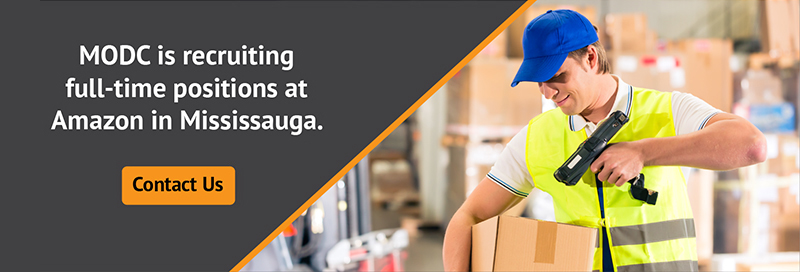 Warehouse worker (Amazon in Mississauga is recruiting - contact MODC)